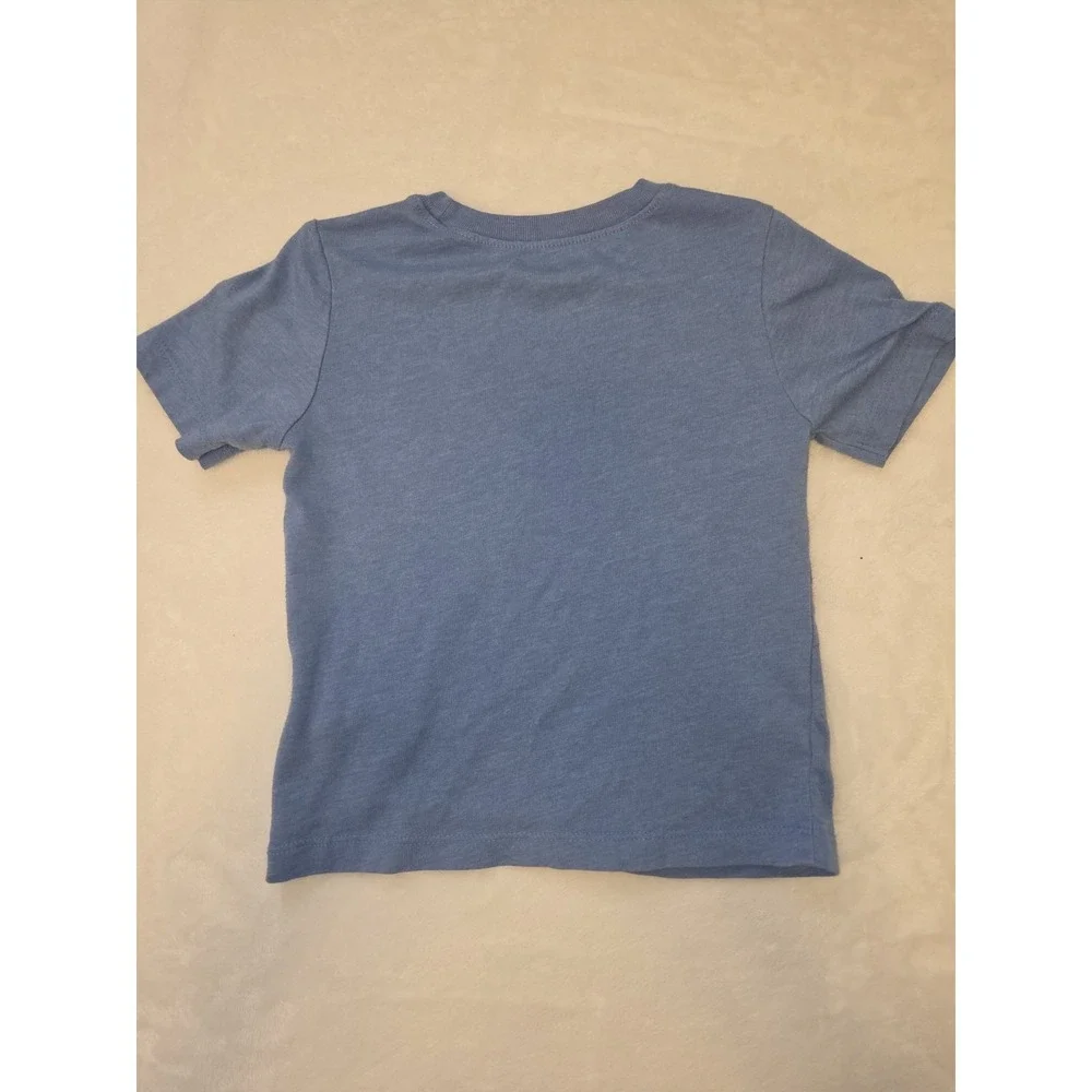 089 Old Navy Star Wars Chewbacca Graphic Tee Blue Short Sleeve Crew Neck 2T